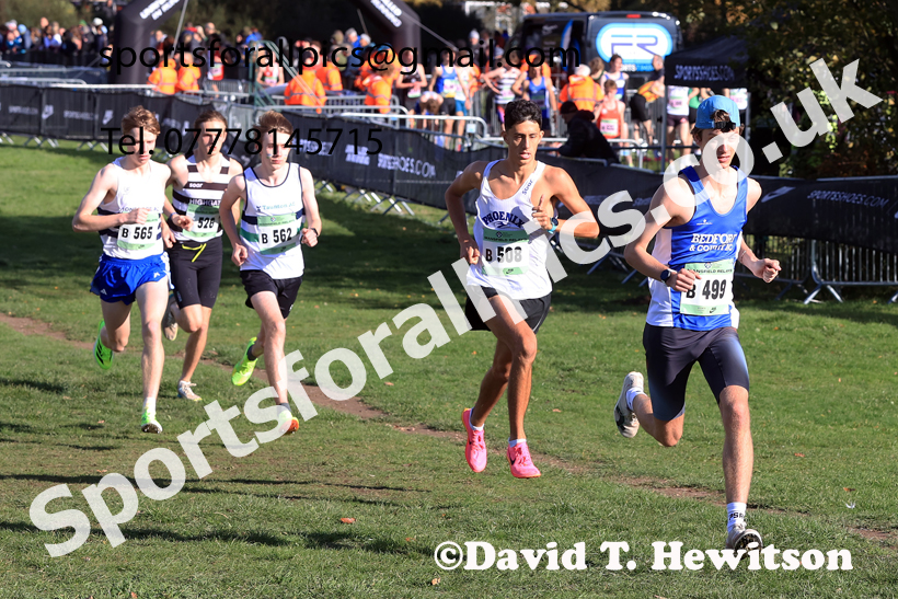 Junior Mens 2025 National Cross Country Relays, Berry Hill Park, Mansfield. Photo: David T. Hewitson/Sports for All Pics
